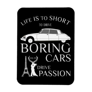 Oldtimer Citroen DS 19 Laufwerkleidenschaft Magnet