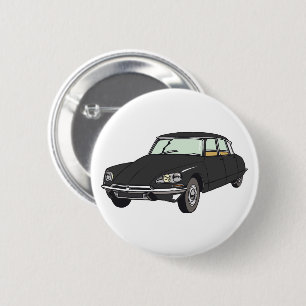 Oldtimer Citroen DS 19 Schwarz Button