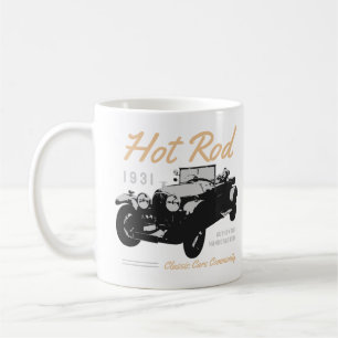 Oldtimer-Community-Typografie Kaffeetasse