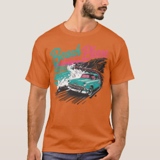 Oldtimer, der entlang der Küste fährt Freund Gesch T-Shirt
