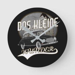 Oldtimer Deutschland Auto Union DKW Kleines Wunder Runde Wanduhr
