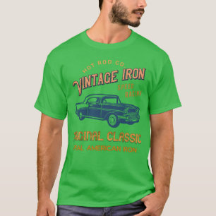 Oldtimer-Garage-Eisen-Mädchen-Familie-Freunde T-Shirt