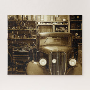 Oldtimer-Garage und Reparaturwerkstatt 