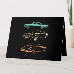 Oldtimer - Grafik Retro der 80er & 90er Karte