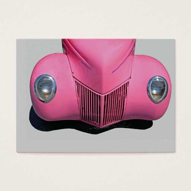 Oldtimer in rosa lackiert (Vorderseite)