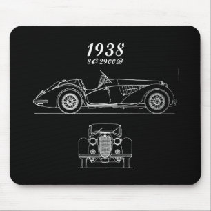 Oldtimer Italienisch Alfa Romeo 8C 2900 Mousepad