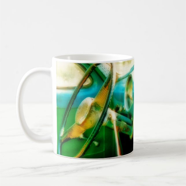 Oldtimer Lenkrad - Kuba Kaffeetasse (Links)