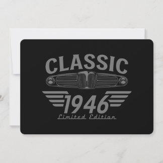 Oldtimer-Liebhaber 1946 Geboren 1946 80. Geburtsta Einladung