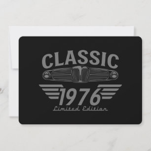 Oldtimer-Liebhaber 1976 Hergestellt 1976 50. Gebur Einladung