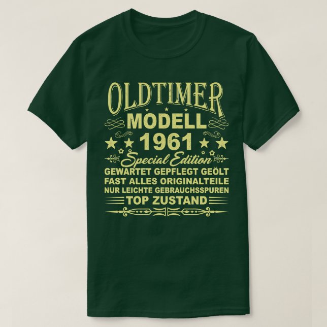 OLDTIMER MODELL BAUJAHR 1961 T-Shirt (Design vorne)