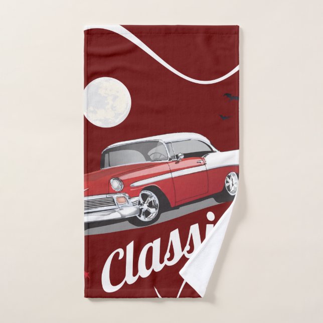 Oldtimer & Mond Badhandtuch Set (Handtuch)