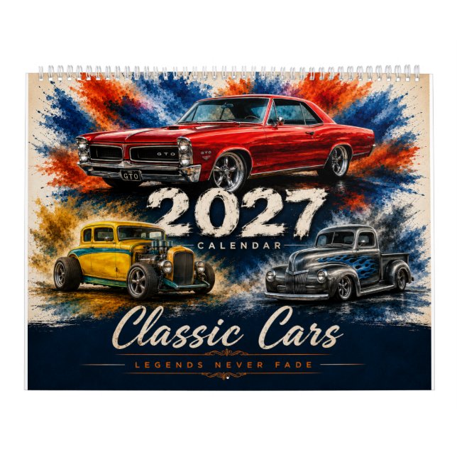Oldtimer-Muskelauto-Kalender Kalender (Titelbild)