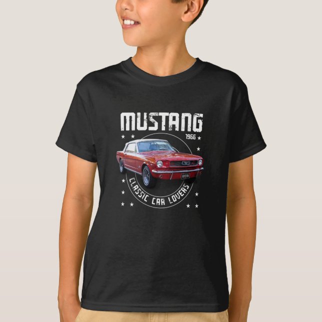 Oldtimer Mustang 1966 T-Shirt (Vorderseite)