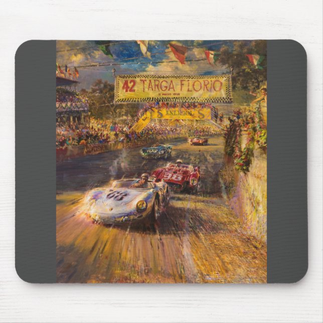 Oldtimer-Rennen Mousepad (Vorne)