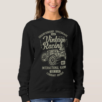 Oldtimer-Rennsport Automobil-Nostalgie abgenutztes Sweatshirt