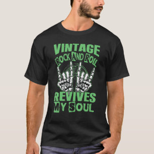 Oldtimer Rock And Roll belebt meine Seele Konzert T-Shirt