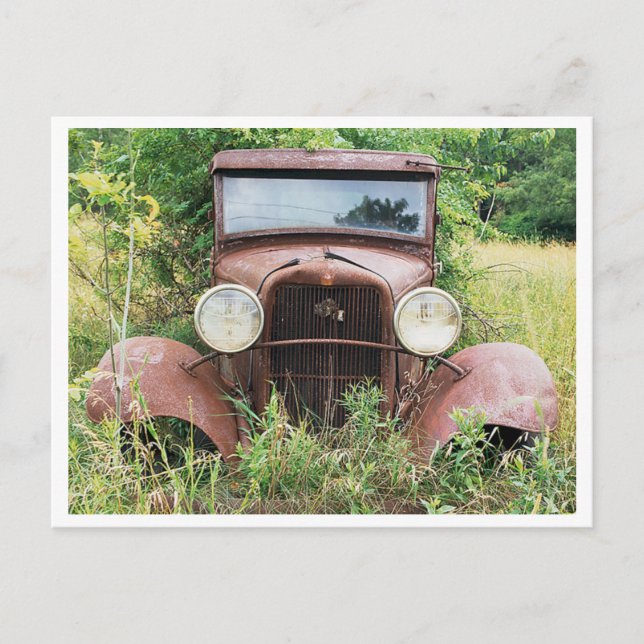 Oldtimer-Rostlaube-Fotografie Postkarte (Vorderseite)
