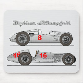 Oldtimer Silver Arrow Deutschland 1939 Auto-Gewerk Mousepad