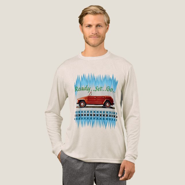 Oldtimer Tri-Blend Shirt (Volle Vorderseite)