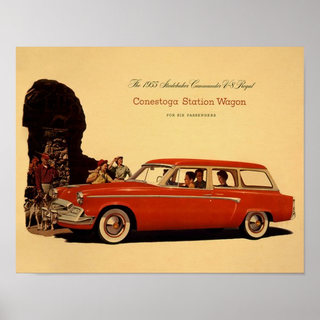 Oldtimer-Werbeanzeige  Poster (Vorne)