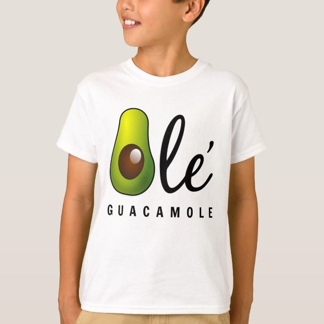 Ole Guacamole Avocado Spaß T-Shirt (Vorderseite)