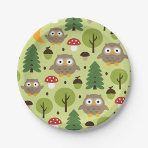 Öle in der Waldpapierplatte Pappteller