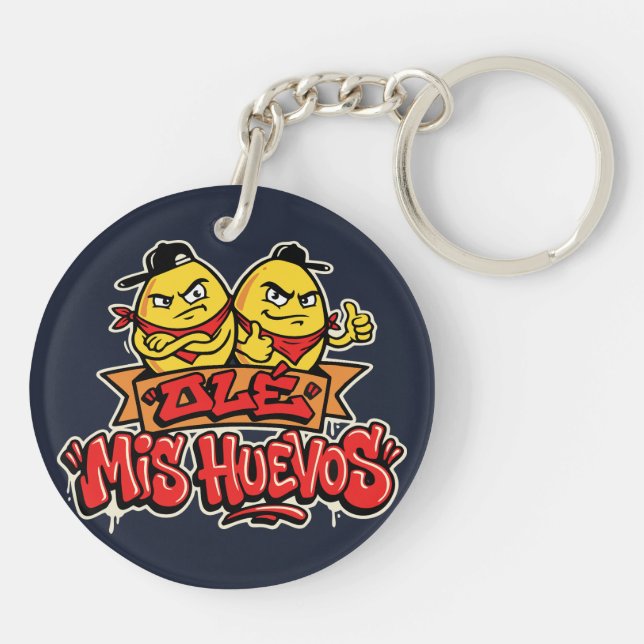 Ole mis huevos 2 schlüsselanhänger (Rückseite)