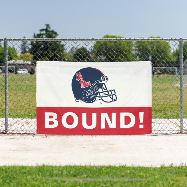 Ole Miss Football Helmet | Dunkelblau Banner (InSitu)