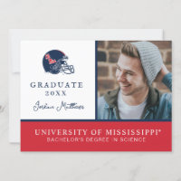 Ole Miss Football Helmet | Dunkelblau