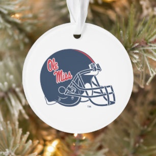 Ole Miss Football Helmet Dunkelblau Ornament