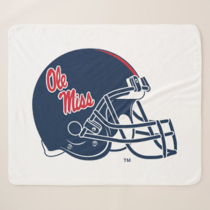 Ole Miss Football Helmet   Dunkelblau Sherpadecke
