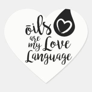 Öle sind meine Liebe-Sprachherzaufkleber Herz-Aufkleber