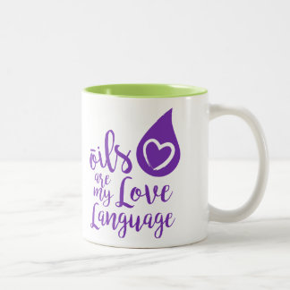 Öle sind meine Liebe-Sprachkaffee-Tasse Zweifarbige Tasse