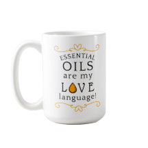 Öle sind meine Liebessprache Kaffeetasse Gelb/Gold