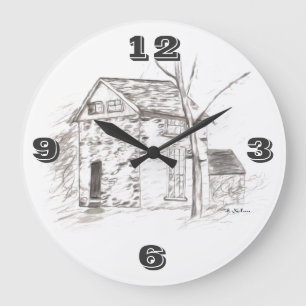 OLE TIME Tic Toc Große Wanduhr