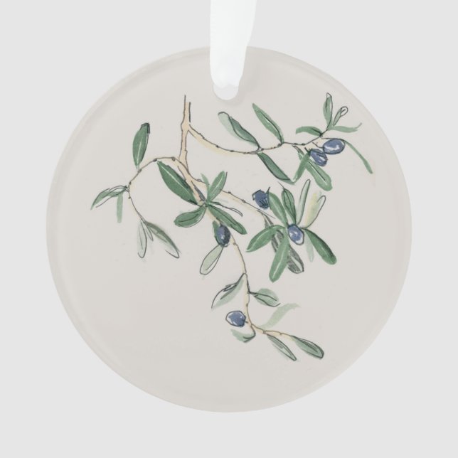 Olea Europana - Schwarzes Olivenöl Ornament (Vorderseite)