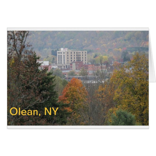 Olean, carte postale de NY (Devant horizontal)