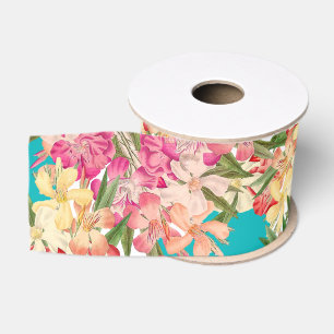Oleander-BlumenBlumen-tropisches Band Ripsband