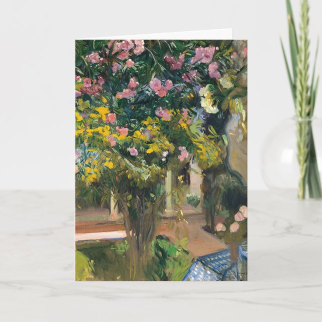 Oleanders | Joaquín Sorolla Karte (Vorderseite)