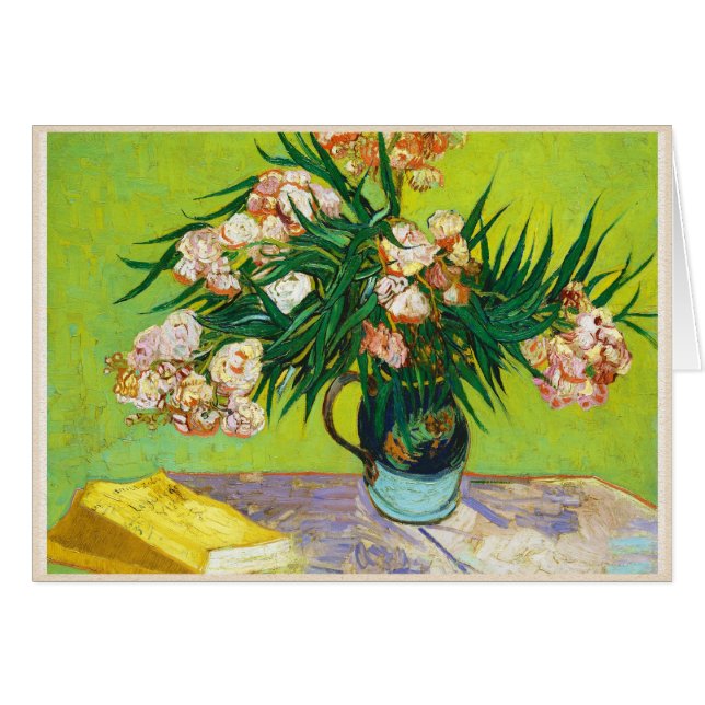 Oléandre Vincent van Gogh de branches de pot de (Devant Horizontal)