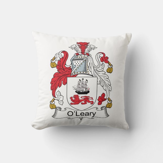 O'Leary-Familienwappen Kissen (Vorderseite)