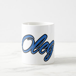 Oleg Vorname Name blue Tasse Kaffeetasse