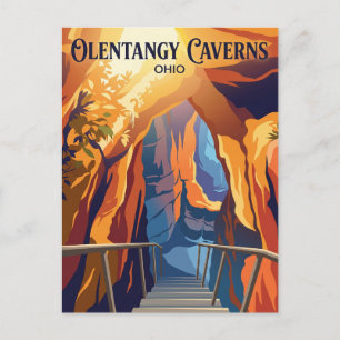 Olentangy Caverns USA Postkarte
