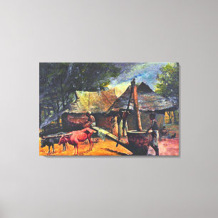 Ölextraktor: Raja Ravi Varma Malerei Leinwanddruck