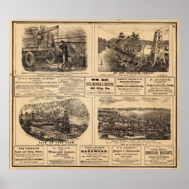 Ölfarmen Poster (Vorne)