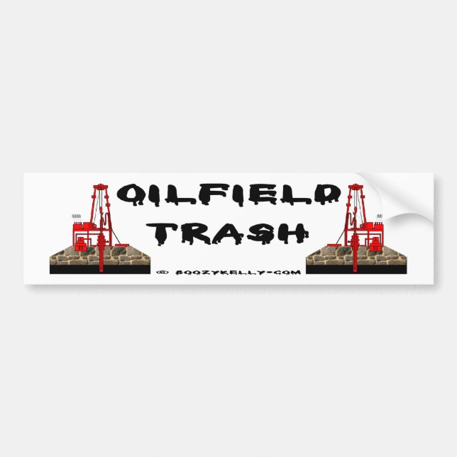 Ölfeld-Abfall-Autoaufkleber, Ölplattformen, Öl Autoaufkleber (Vorne)