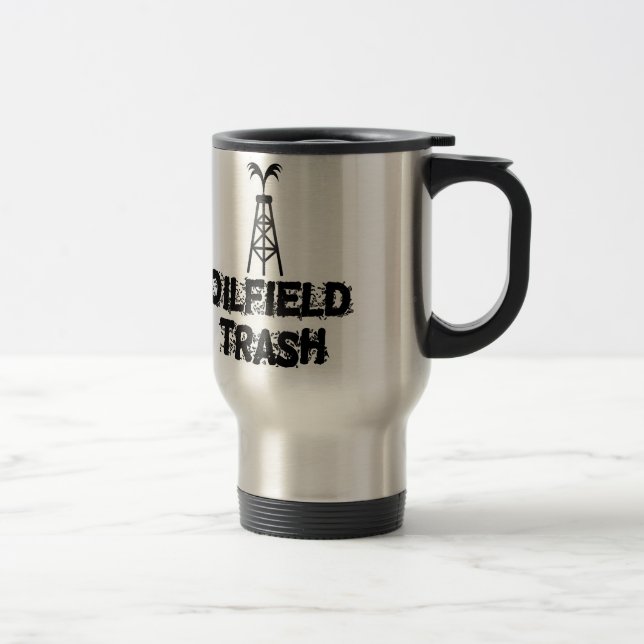 Ölfeld-Abfall Reisebecher (Rechts)