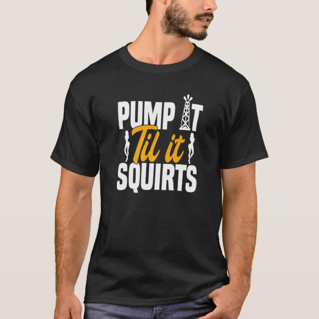 Ölfeld-Arbeiter rig roghneck pumpen es bis es q T-Shirt (Vorderseite)