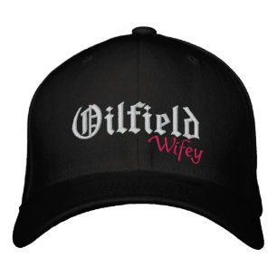 Ölfeld Bestickte Kappe