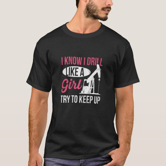 Ölfeld-Bohrinsel für Ölbohrinsel T-Shirt (Vorderseite)
